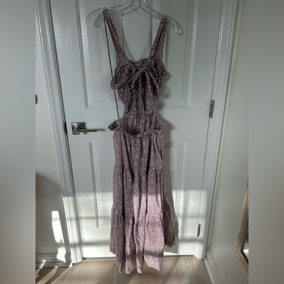 Sea New York Ida Apron Midi Dress In Lilac - Picture 5 of 8